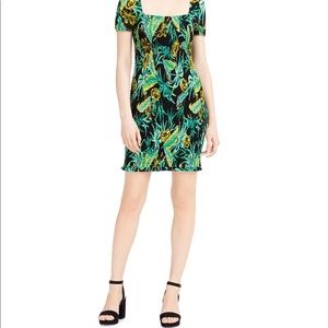 Nwt BarIII Printed square-neck dress